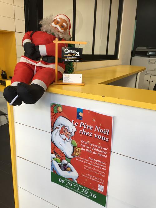 philippe mexes, parrain de l'association le pere noel chez vous avec vincent donnesse à la teste