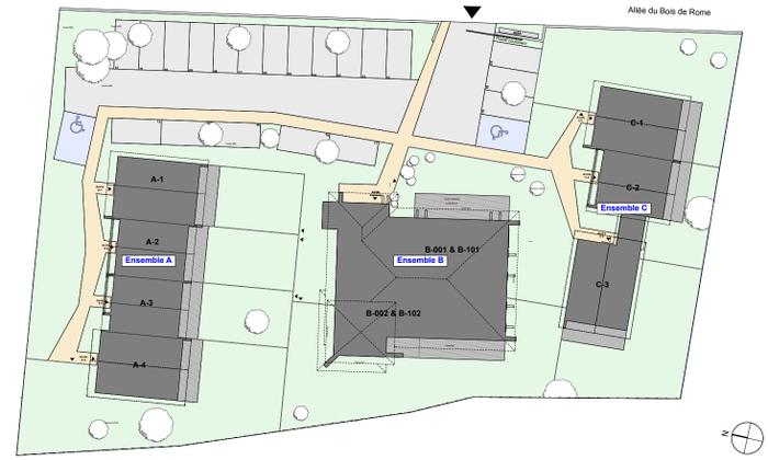 plan résidence Sodune la teste