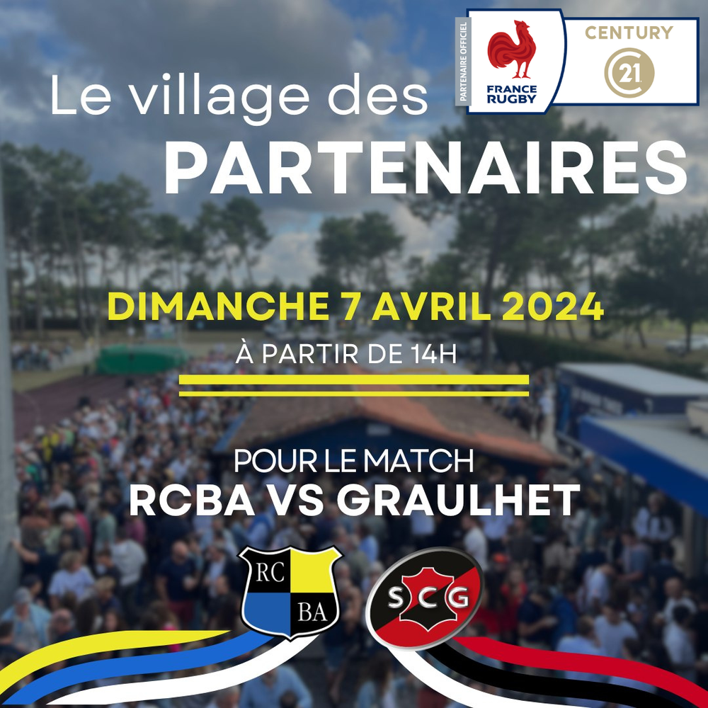 Century 21 la Teste partenaire RCBA France Rugby