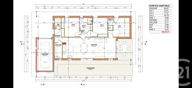 maison à louer - 4 pièces - 96.24 m2 - LA TESTE DE BUCH - 33 - AQUITAINE - Century 21 Duprat & Associés