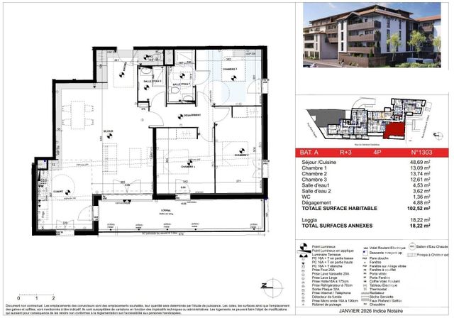 Appartement T4 à vendre - 4 pièces - 102.52 m2 - LA TESTE DE BUCH - 33 - AQUITAINE - Century 21 Duprat & Associés
