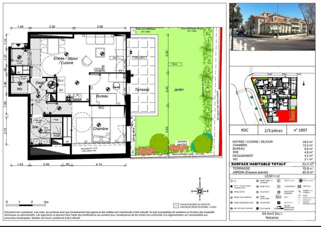 Appartement T3 à vendre - 3 pièces - 62.0 m2 - ARCACHON - 33 - AQUITAINE - Century 21 Duprat & Associés