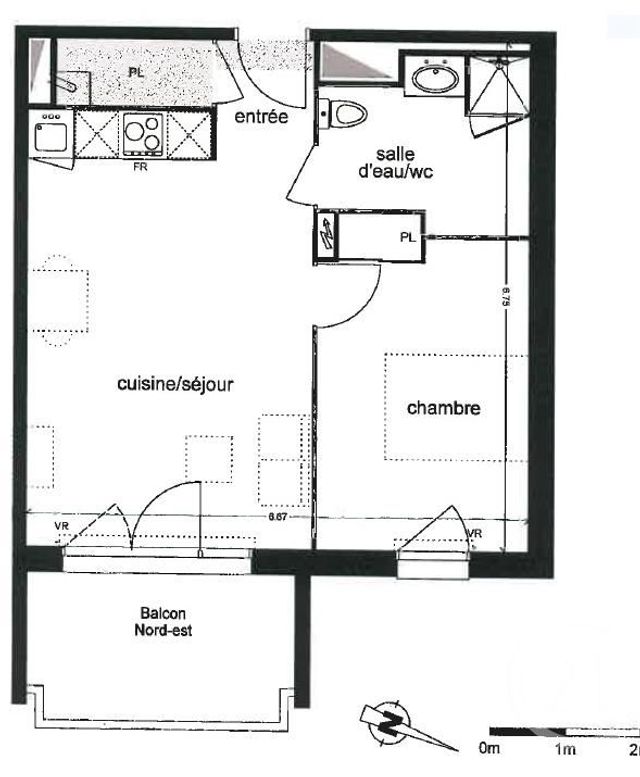 Appartement F2 à louer - 2 pièces - 42.65 m2 - BISCARROSSE - 40 - AQUITAINE - Century 21 Duprat & Associés