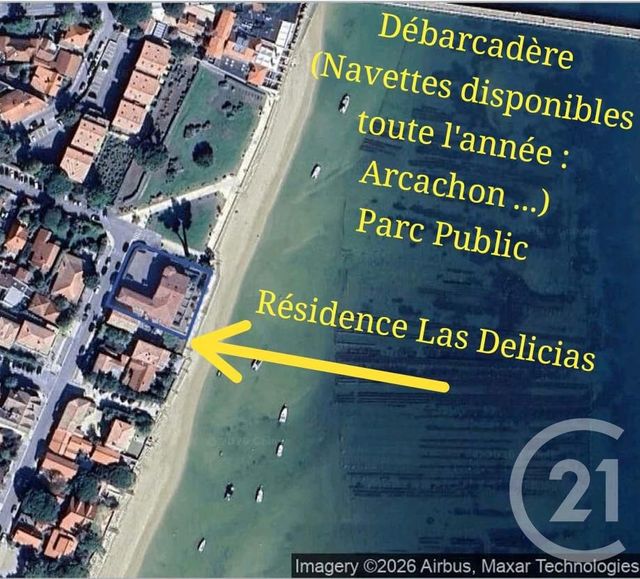 Appartement F1 à louer - 1 pièce - 21.03 m2 - LEGE CAP FERRET - 33 - AQUITAINE - Century 21 Duprat & Associés