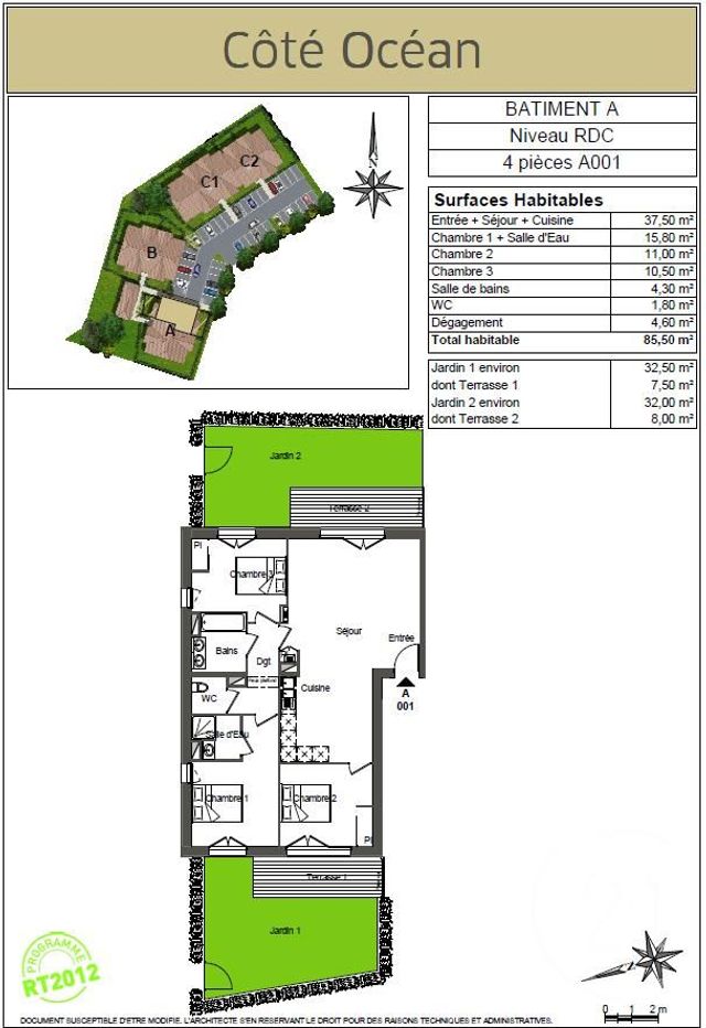 Afficher la photo en grand Appartement F4 à louer - 4 pièces - 85.5 m2 - BISCARROSSE - 40 - AQUITAINE - Century 21 Duprat Donnesse