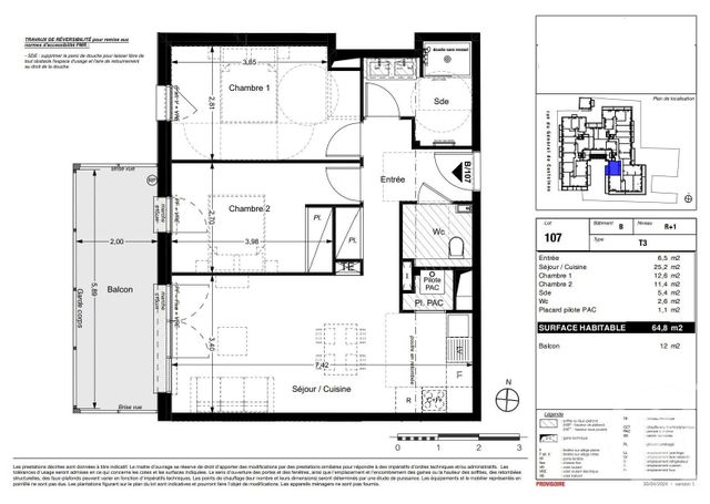 Appartement T3 à vendre - 3 pièces - 64.8 m2 - LA TESTE DE BUCH - 33 - AQUITAINE - Century 21 Duprat & Associés