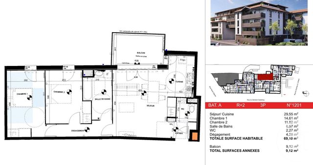 Appartement T2 à vendre - 2 pièces - 49.84 m2 - LA TESTE DE BUCH - 33 - AQUITAINE - Century 21 Duprat & Associés
