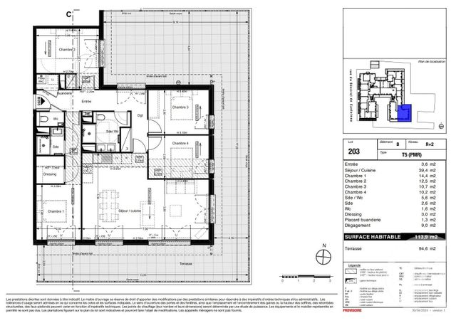 Appartement T5 à vendre - 5 pièces - 113.9 m2 - LA TESTE DE BUCH - 33 - AQUITAINE - Century 21 Duprat & Associés