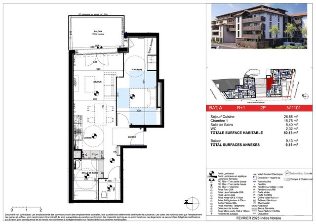 Afficher la photo en grand Appartement T2 à vendre - 2 pièces - 50.13 m2 - LA TESTE DE BUCH - 33 - AQUITAINE - Century 21 Duprat & Associés