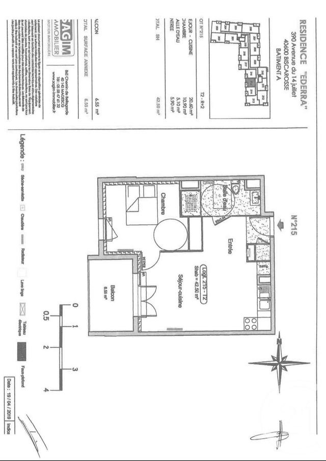 Appartement F2 à louer BISCARROSSE